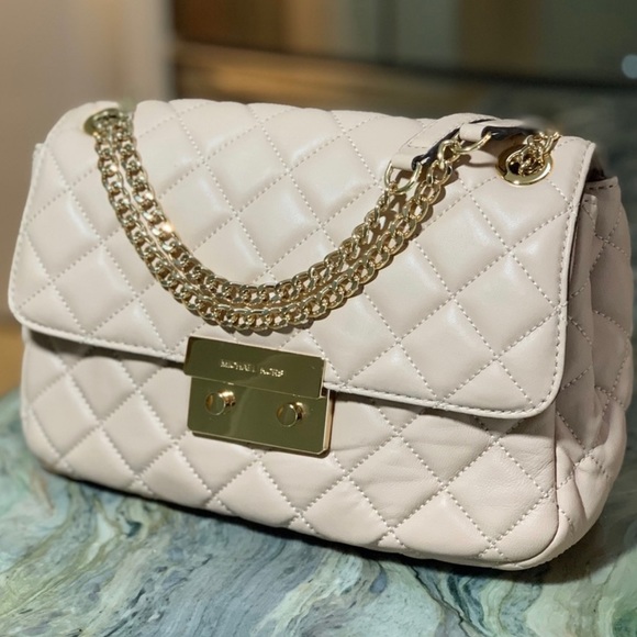 Michael Kors Handbags - Michael Kors Sloan Large Quilted Shoulder Handbag